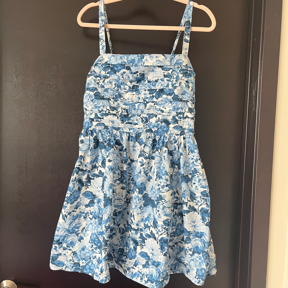 Abercrombie & Fitch Blue Floral Mini Dress
